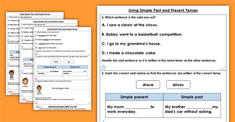 Year 2 Simple Past And Present Tenses Lesson Past And Present Tense Year 2 - Past And Present Tense Year 2