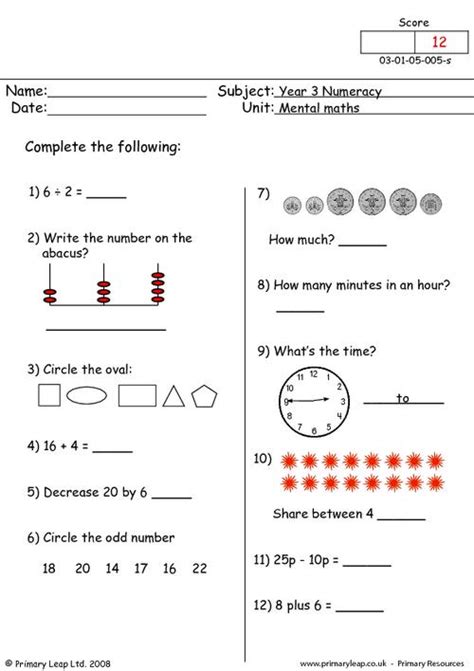 Year 3 Numeracy Printable Resources Amp Free Worksheets Maths Sheets For Year 3 - Maths Sheets For Year 3