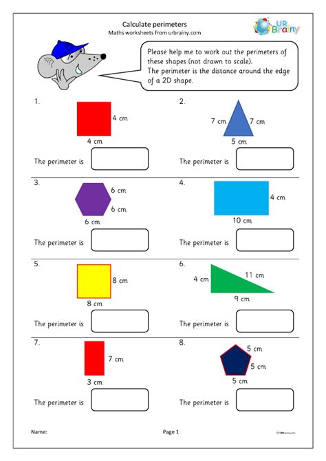 Year 3 Perimeter Of Shapes 2014 New Maths Measuring Perimeter Worksheet - Measuring Perimeter Worksheet