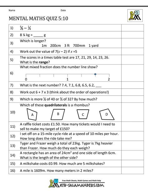 Year 5 Math Worksheets Pdf Downloads Maths Sheets For Year 5 - Maths Sheets For Year 5