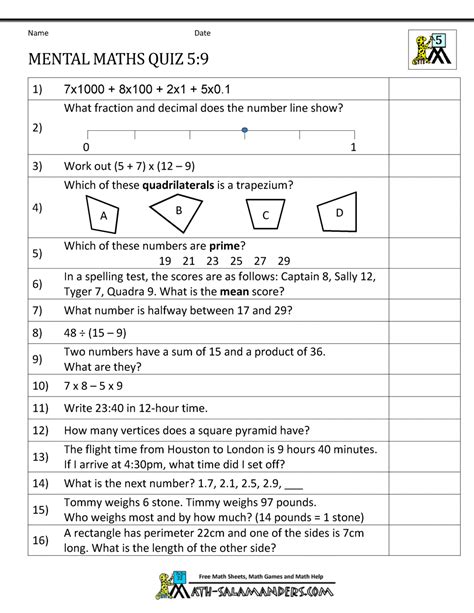 Year 5 Maths Worksheets Maths Questions For Year Maths Sheets For Year 5 - Maths Sheets For Year 5