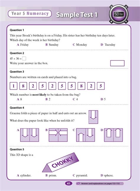 Year 5 Naplan Test Papers