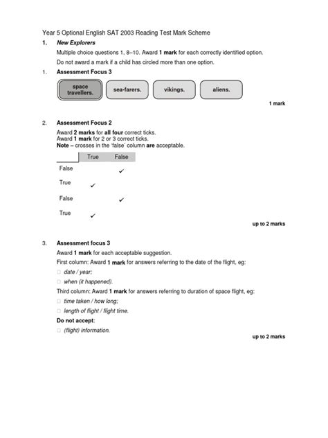 year 5 optional sats 2003 spelling test