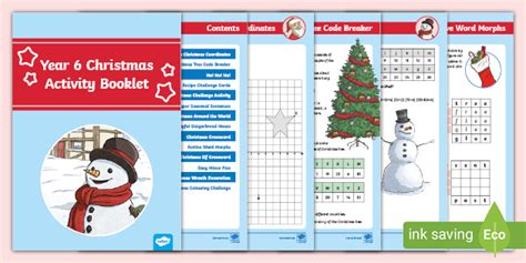 Year 6 Christmas Activity Booklet Teacher Made Twinkl Christmas Activities Year 6 - Christmas Activities Year 6