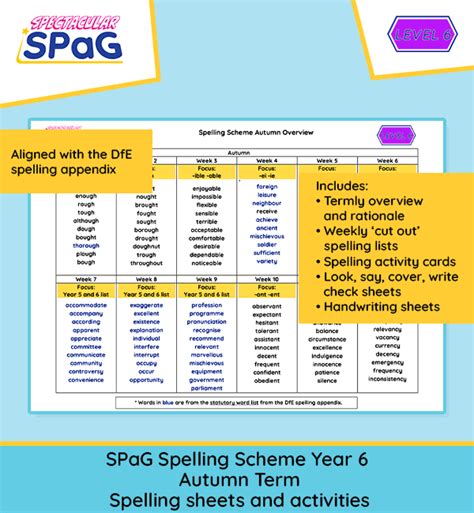 Year 6 Spelling Programme Flaxhill Staffs Sch Uk