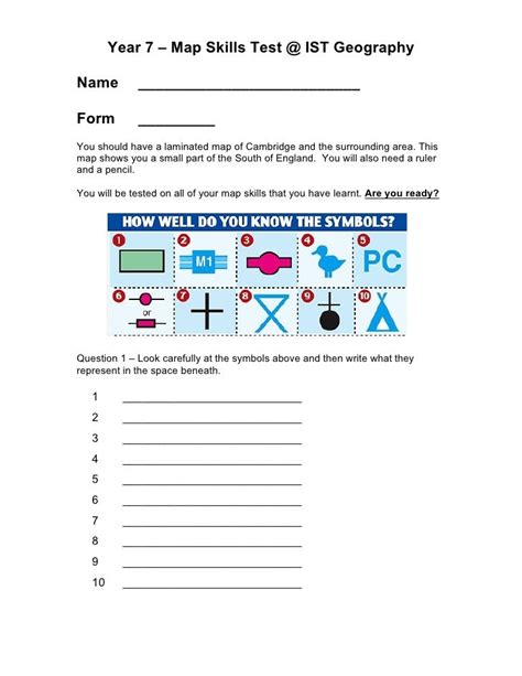 Year 7 Geography Test Papers