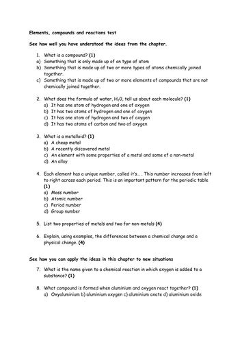 year 7 science test papers longman