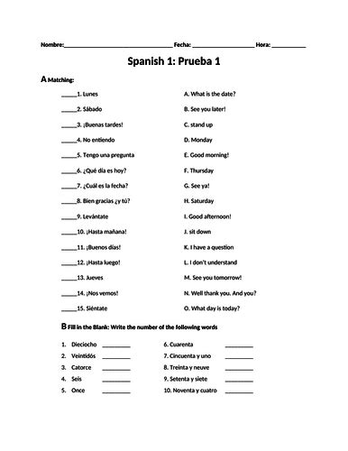 Year 7 Spanish Week 1 Qué Te Gusta Que Te Gusta Hacer Worksheet Answers - Que Te Gusta Hacer Worksheet Answers