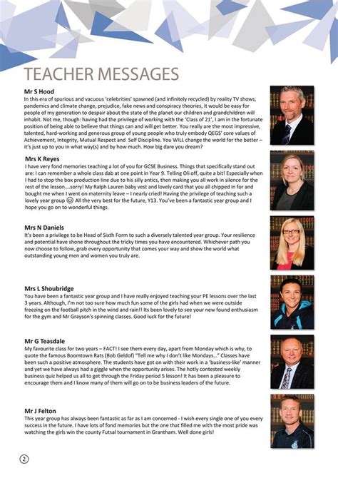 Yearbook Message Examples From Teachers