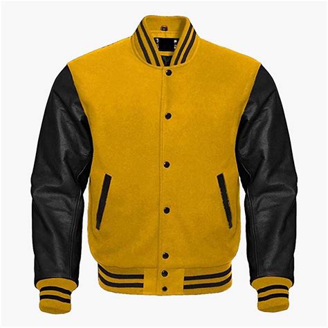 yellow and black jacket gfqd