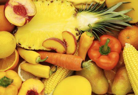 Yellow And Orange Fruits And Vegetables