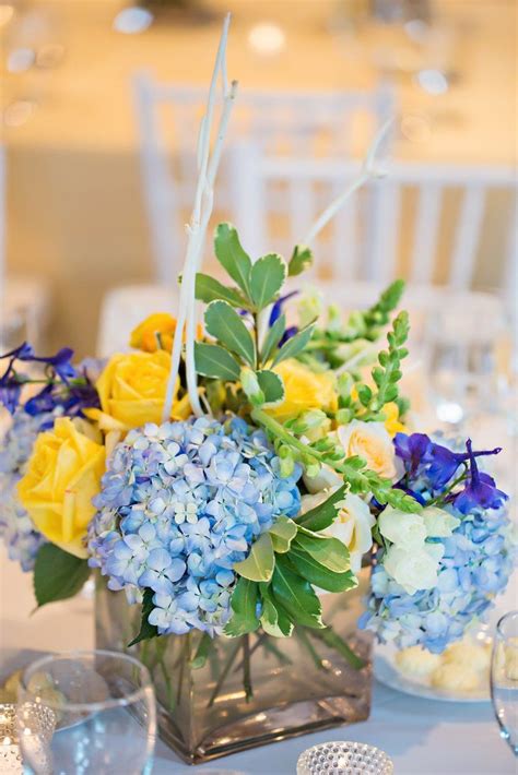 Yellow Bridal Shower Centerpieces For Tables