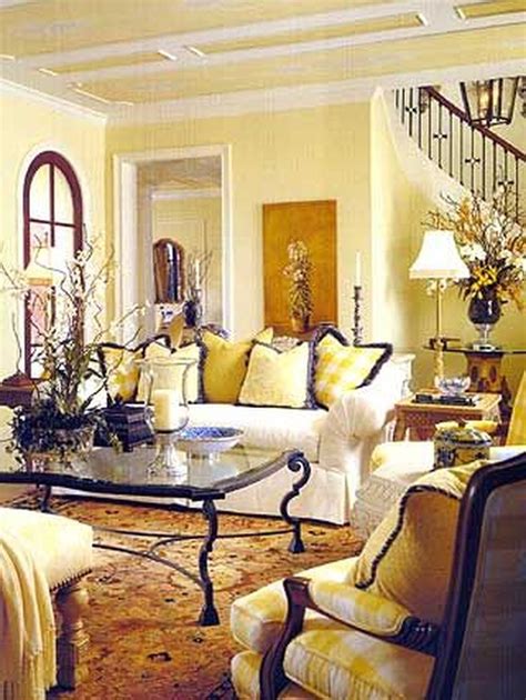 Yellow Country Living Room