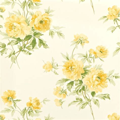 Yellow Flowers Background Vintage