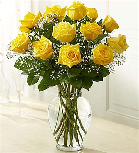 Yellow Flowers Bouquet Roses