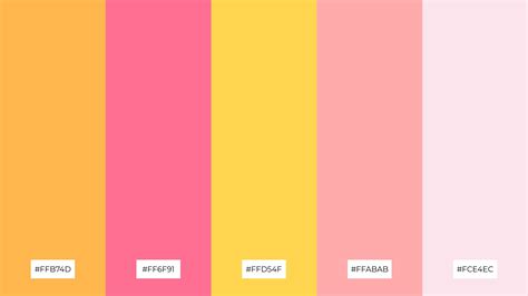 Yellow Pink Combination