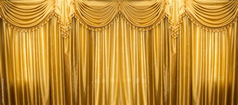Yellow Stage Curtains