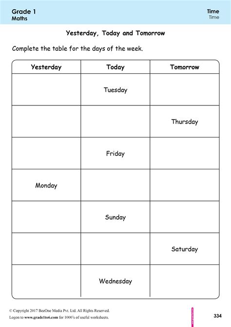 Yesterday Tomorrow Exercise Fillable Worksheet And Change Yesterday Today Tomorrow Worksheet - Yesterday Today Tomorrow Worksheet
