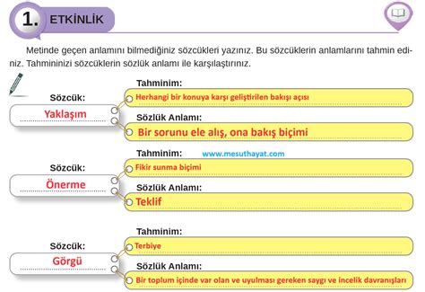 yimserlik ve Kötümserlik Üzerine Metni Cevapları Sayfa 12-13-14-15-16-17-18-19.