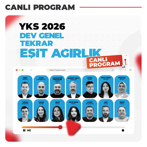 Yks çalışma Programı