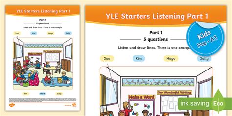 Yle Starters 1 Listening Test Audio