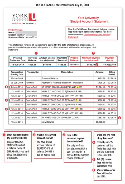 Yorku Financial Statement