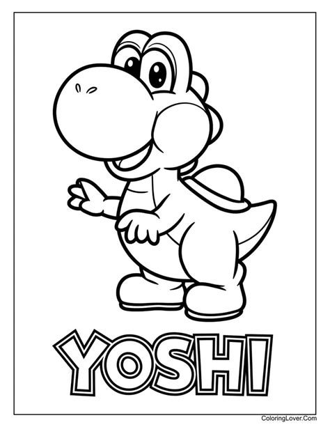 yoshi coloring page