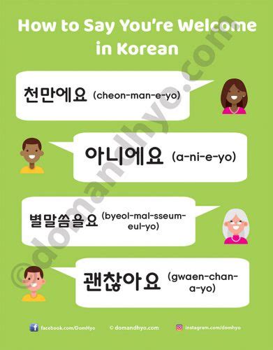 you're welcome in korean
