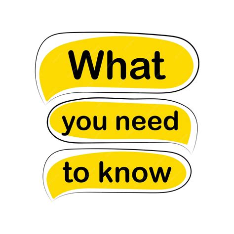 You Need What
