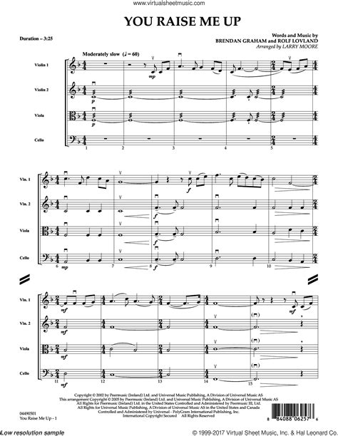 You Raise Me Up String Quartet