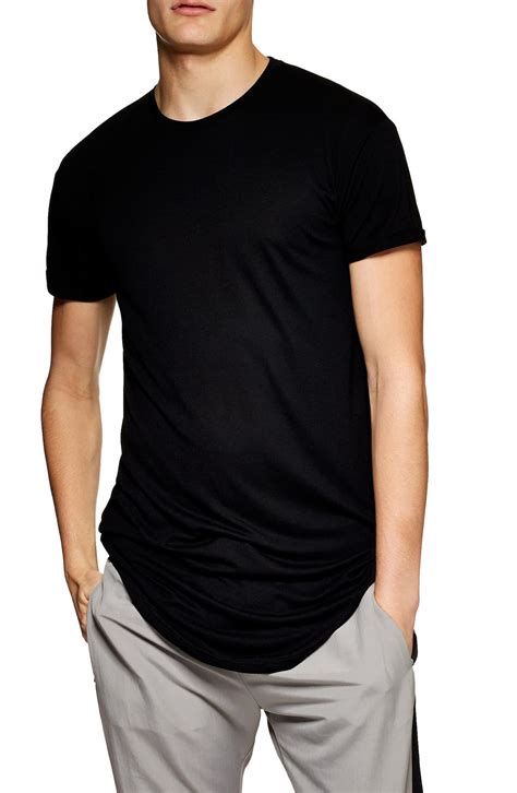 Young Man In Black T Shirt Mockup Cutout Baju Polos Png - Baju Polos Png