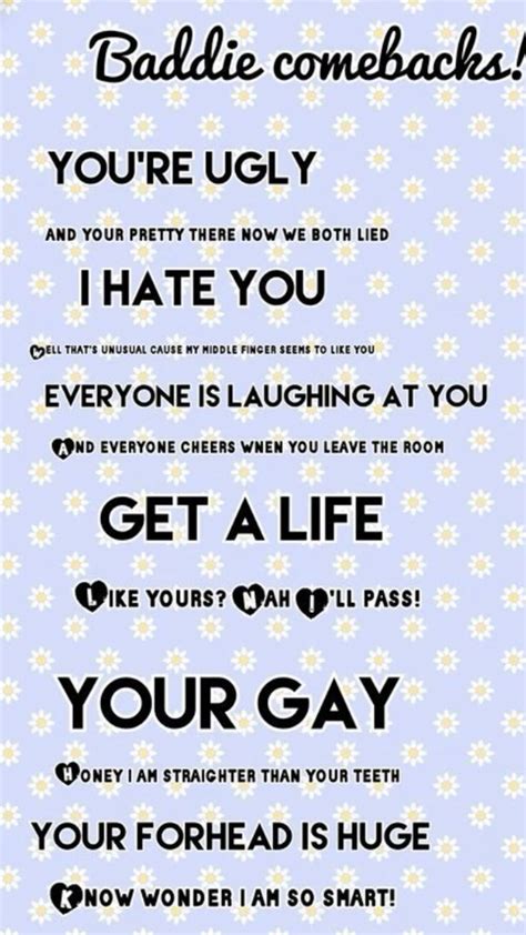 your gay comebacks