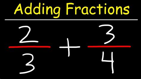 Youtube Adding Fractions   Free Fraction Videos Online Part 2 - Youtube Adding Fractions