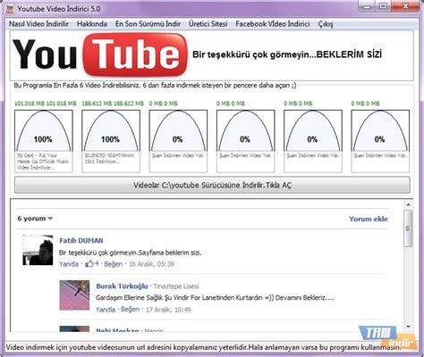 youtube video indirme programı tamindirs