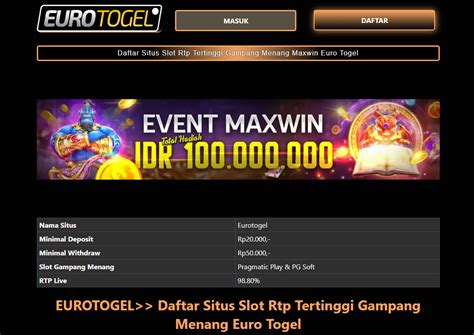Yurotogel Slot   Eurotogel Agen Slot Online Terpercaya Di Indonesia Bonus - Yurotogel Slot