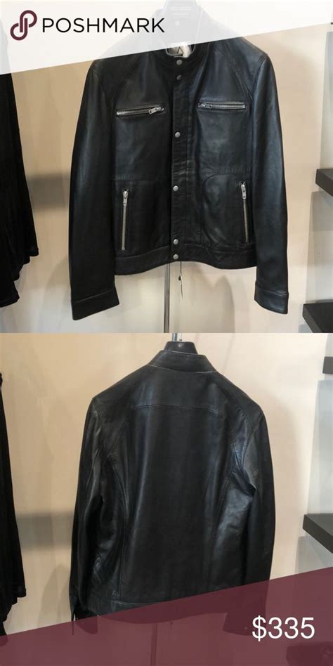 z leather jacket black veal