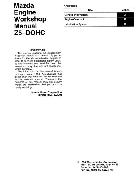 Full Download Z5 Dohc Engine Manual 