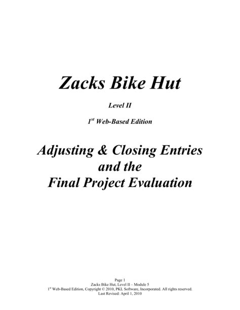Download Zacks Bike Hut Solution Manual 