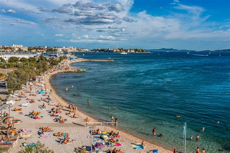 zadar strand bilder
