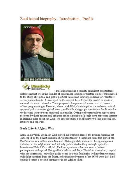 zaid hamid biography examples