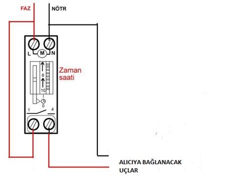 zaman rölesi bağlantı şeması