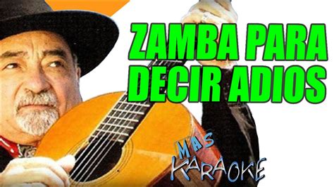 Zamba Para Decir Adios