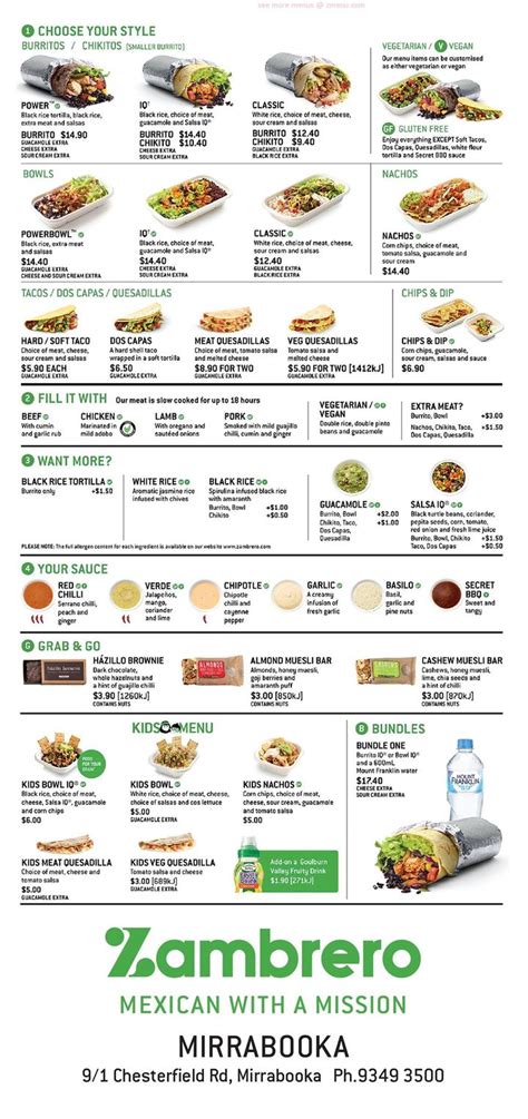 zambrero Nutritional Information - dph95f73vdxmz.cloudfront.net