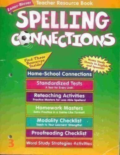 Read Zaner Bloser Spelling Connections 3 Teacher Resource Book 