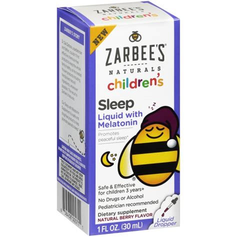 Zarbee S Melatonin Liquid Dosage Chart