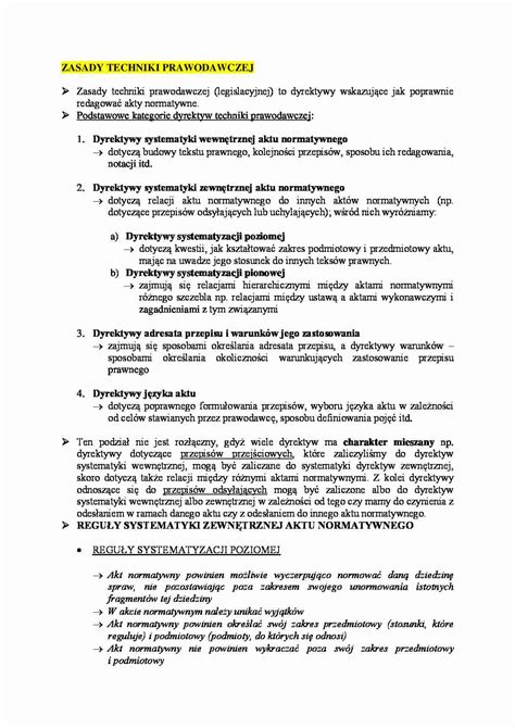 Zasady Techniki Prawodawczej