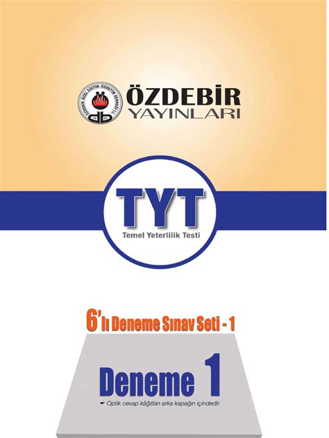 özdebir Tyt Deneme