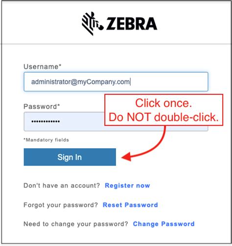 Zebra Web Login