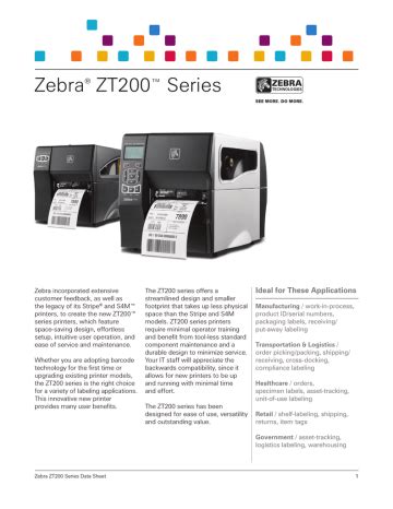 zebra zt200 service manual