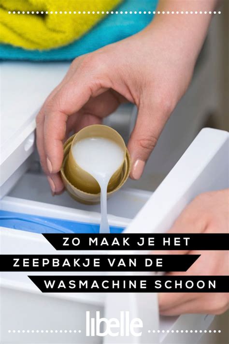 zeepbakje wasmachine reinigen